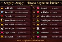 arapça sevgiliyi telefona kaydetme isimleri