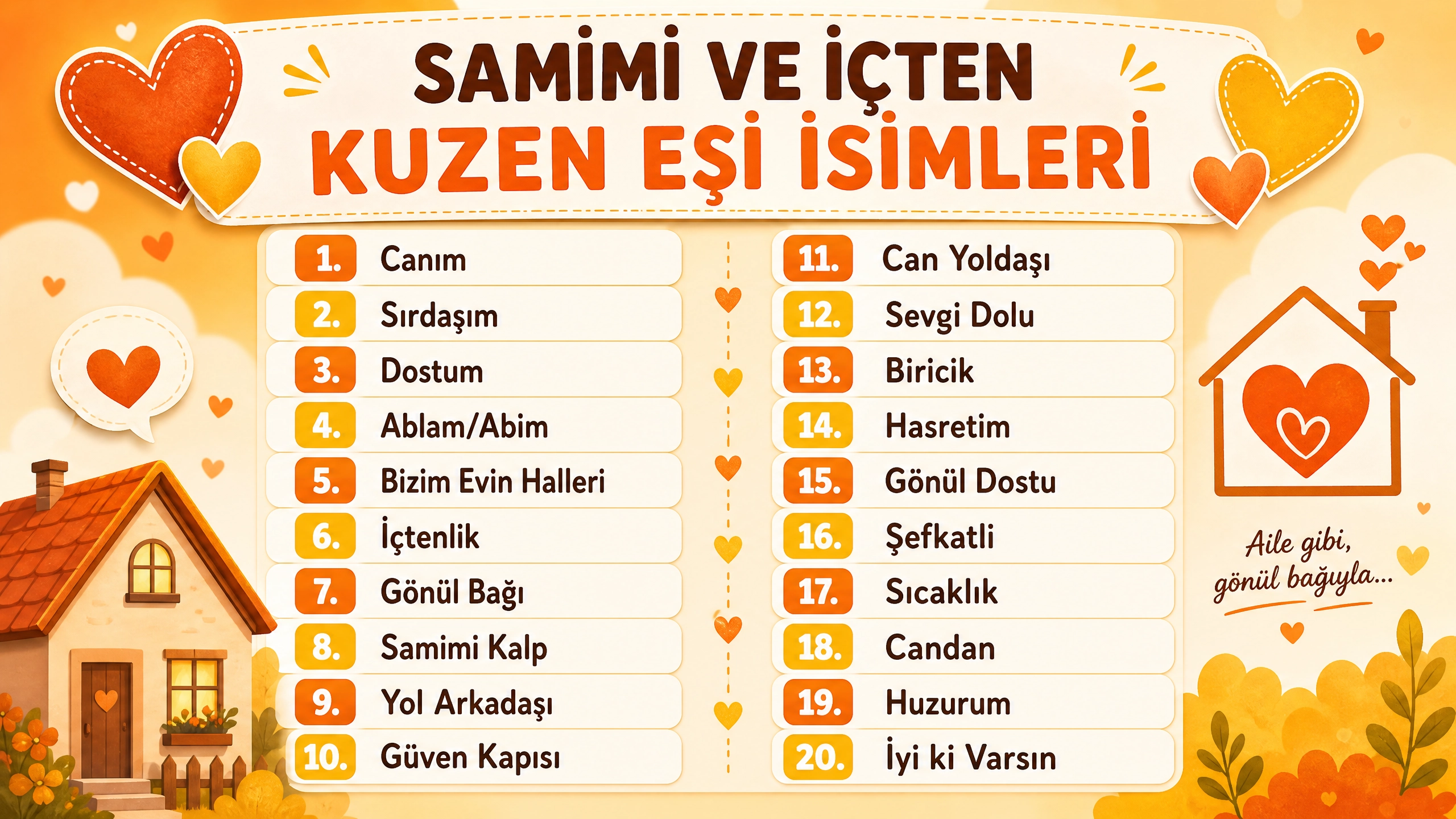 Samimi Ve İçten Kuzen Eşini Telefona Kaydetme İsimleri