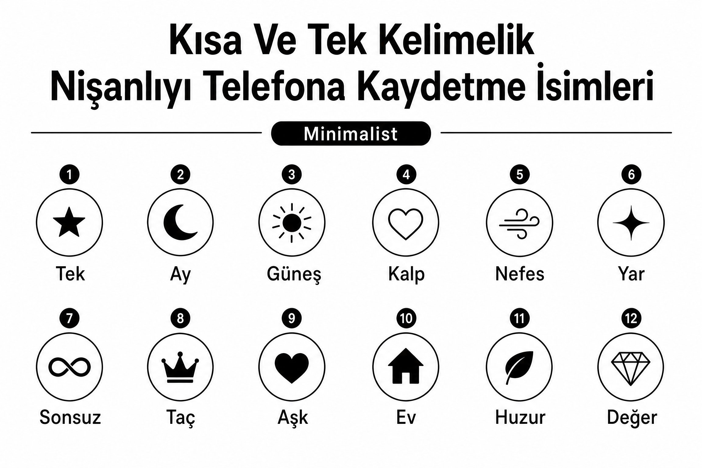 Kısa Ve Tek Kelimelik Nişanlıyı Telefona Kaydetme İsimleri