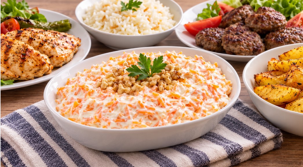 yoğurtlu havuç salatasının yanına ne gider